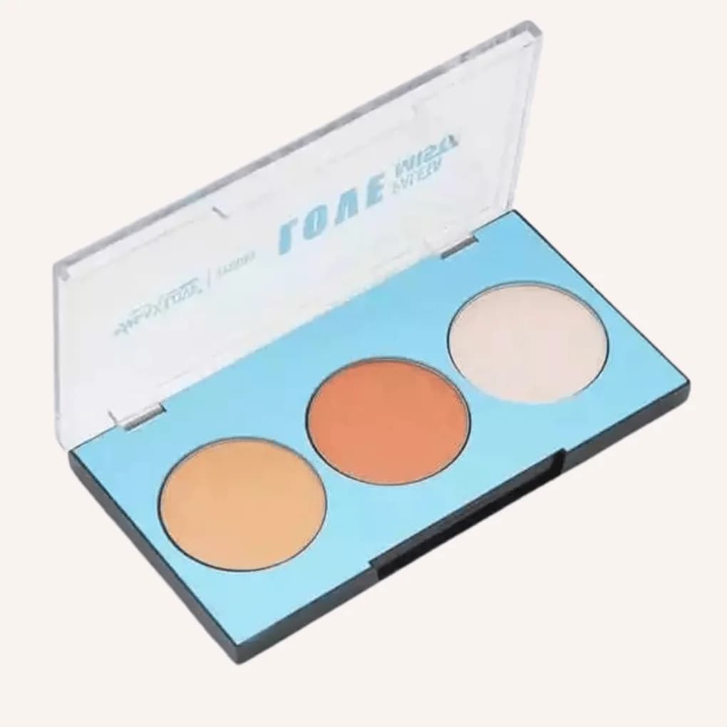 Paleta Mista 3 em 1 — contorno, blush e iluminador
