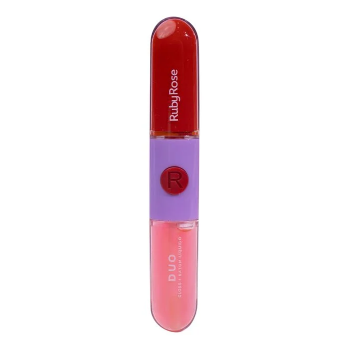 Batom e Gloss Líquido Duo LD02